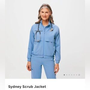 FIGS Sydney Scrub Jacket Ceil Blue XS